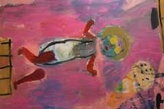 Yellow Goggles.  Oil on canvas 126x171cm